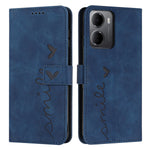 For Xiaomi Redmi 15a 5G Stand Case PU Leather Phone Cover Imprinted Heart Pattern