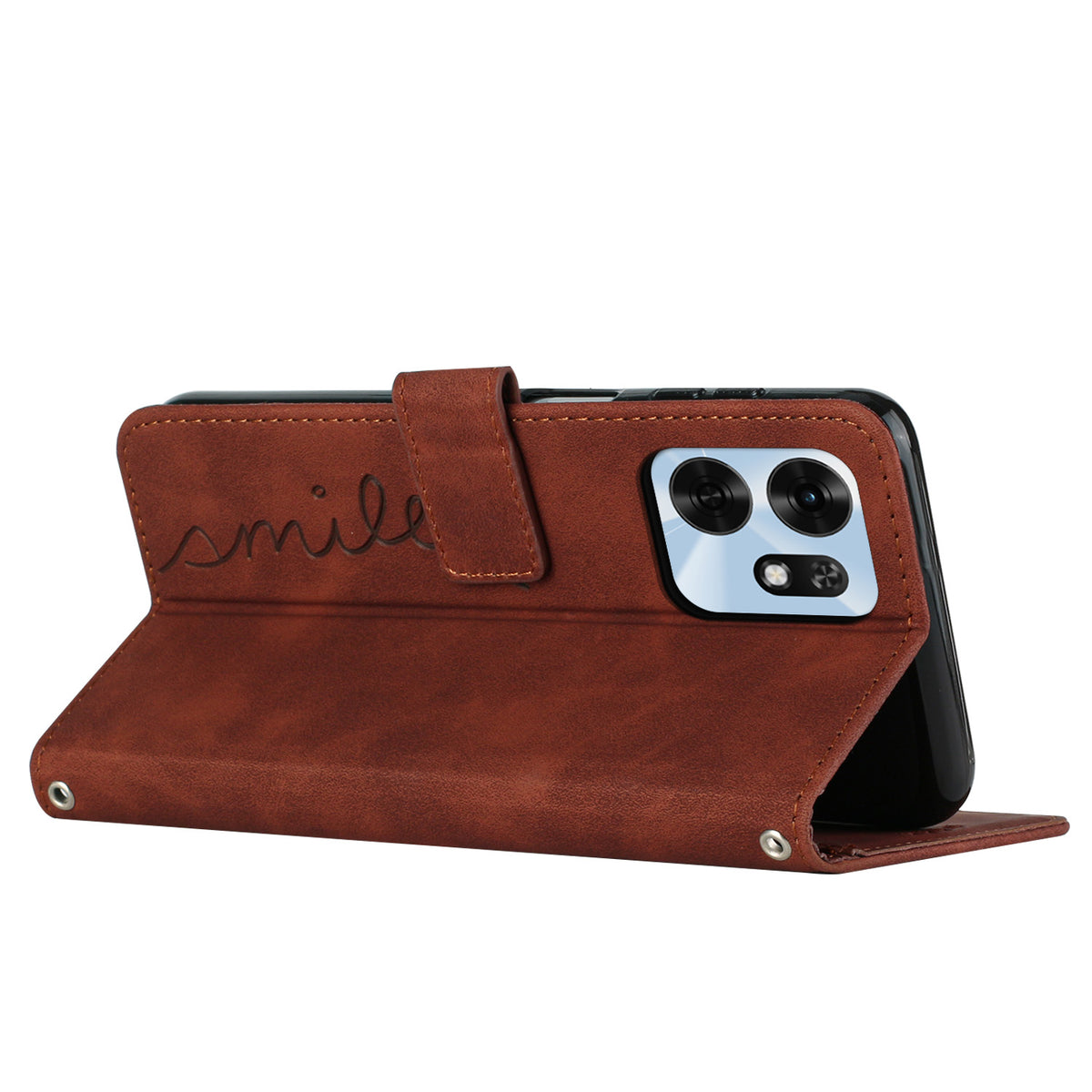 For Huawei Honor 6A / Honor X6d 5G Stand Case PU Leather Phone Cover Imprinted Heart Pattern