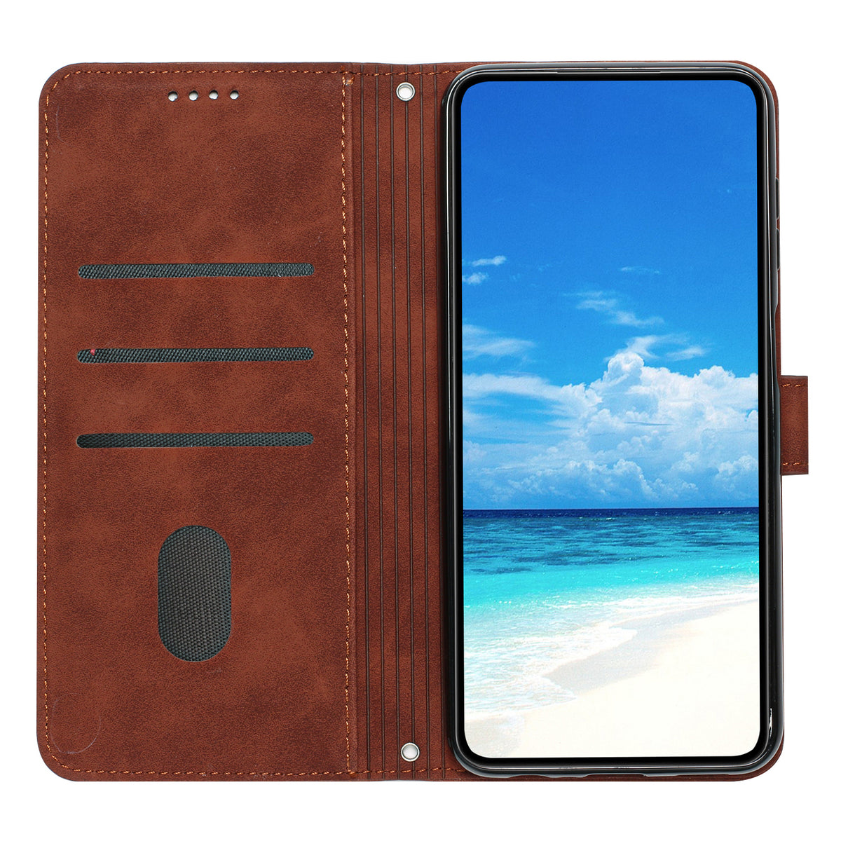 For Huawei Honor 6A / Honor X6d 5G Stand Case PU Leather Phone Cover Imprinted Heart Pattern