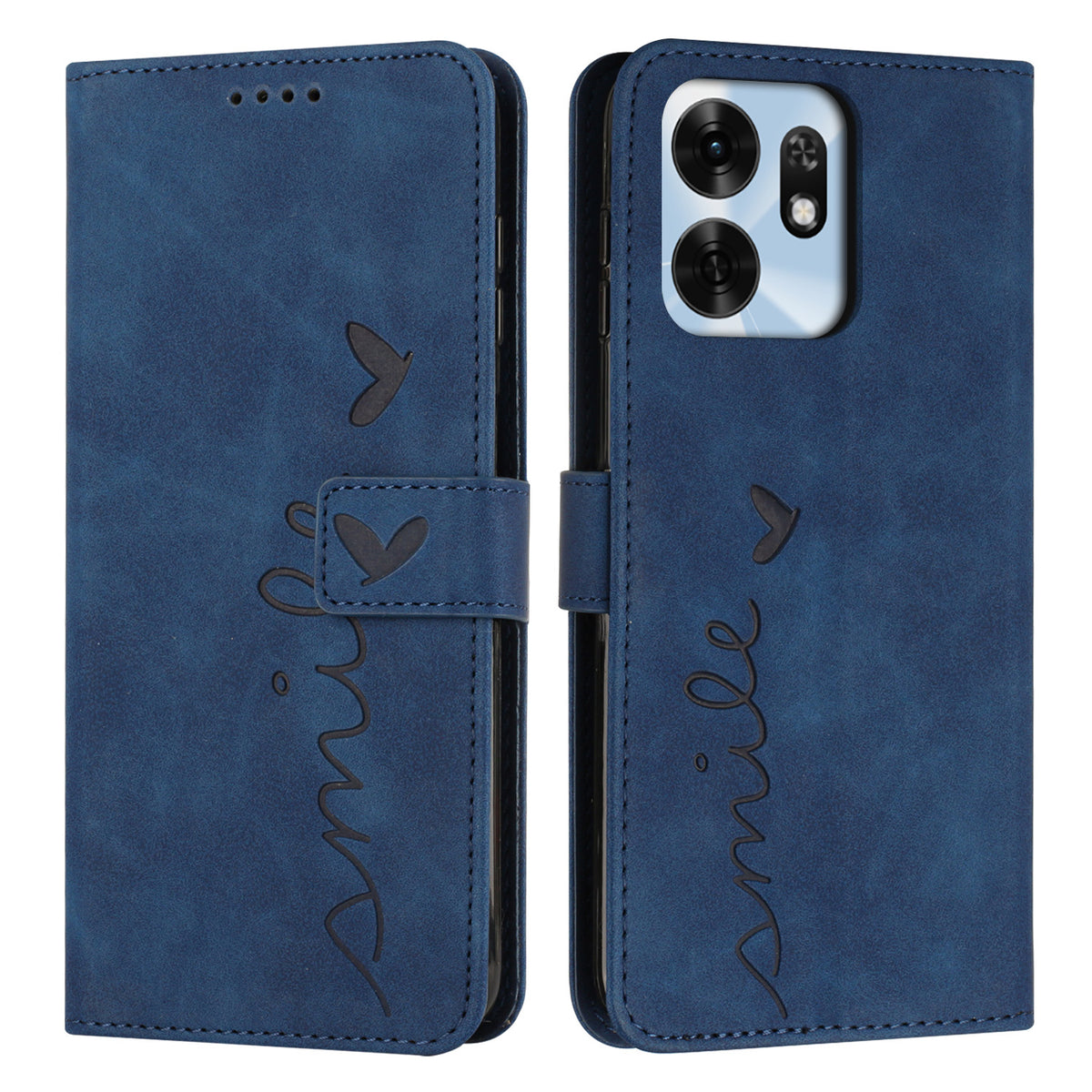 For Huawei Honor 6A / Honor X6d 5G Stand Case PU Leather Phone Cover Imprinted Heart Pattern