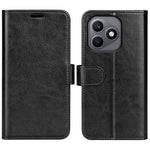 For Honor X8d 4G Case Crazy Horse Texture Stand Leather Phone Cover