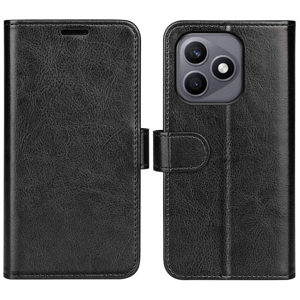 For Honor X8d 4G Case Crazy Horse Texture Stand Leather Phone Cover