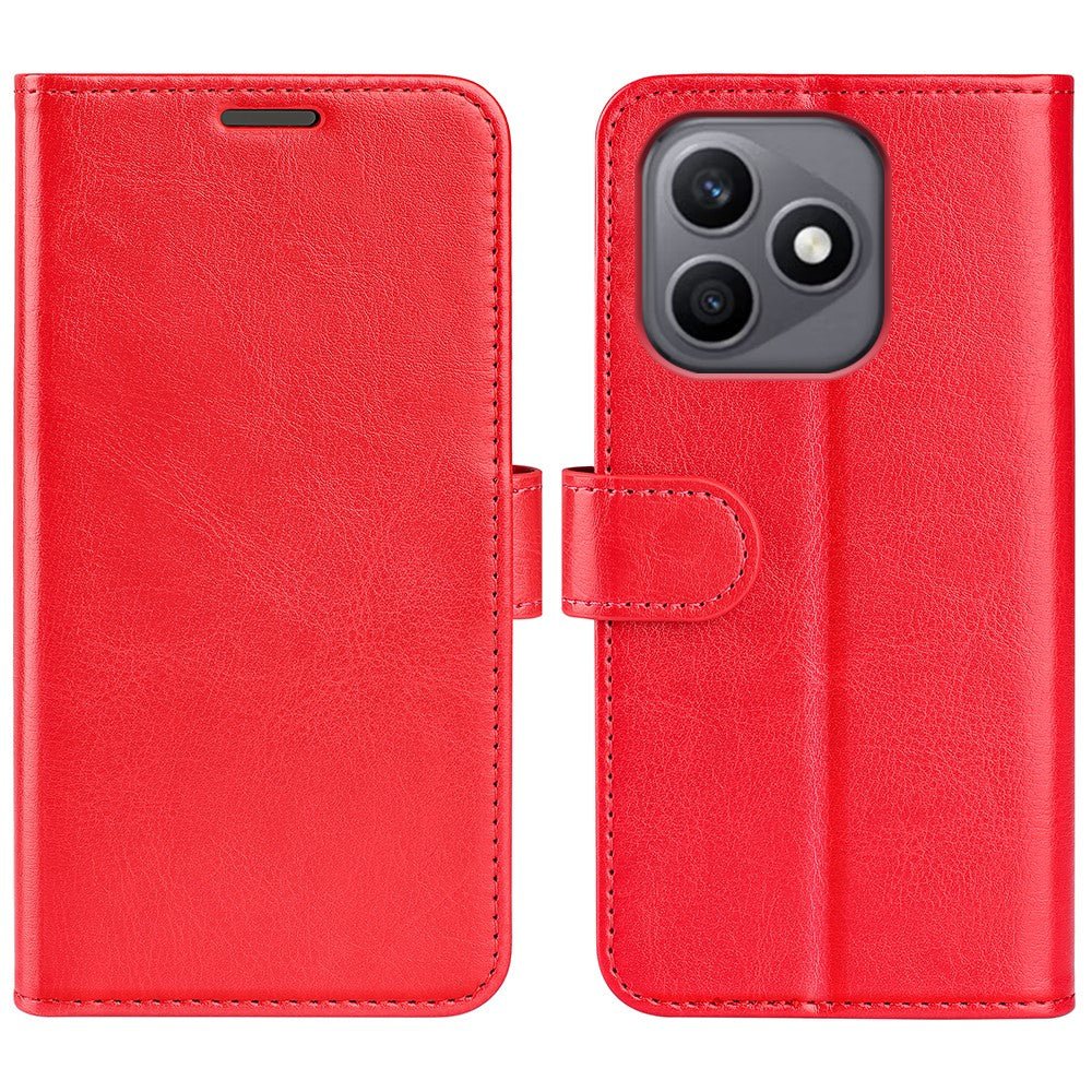 For Honor X8d 4G Case Crazy Horse Texture Stand Leather Phone Cover