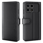 For Xiaomi Redmi K90 5G Case Genuine Split Leather Phone Cover with Wallet Stand