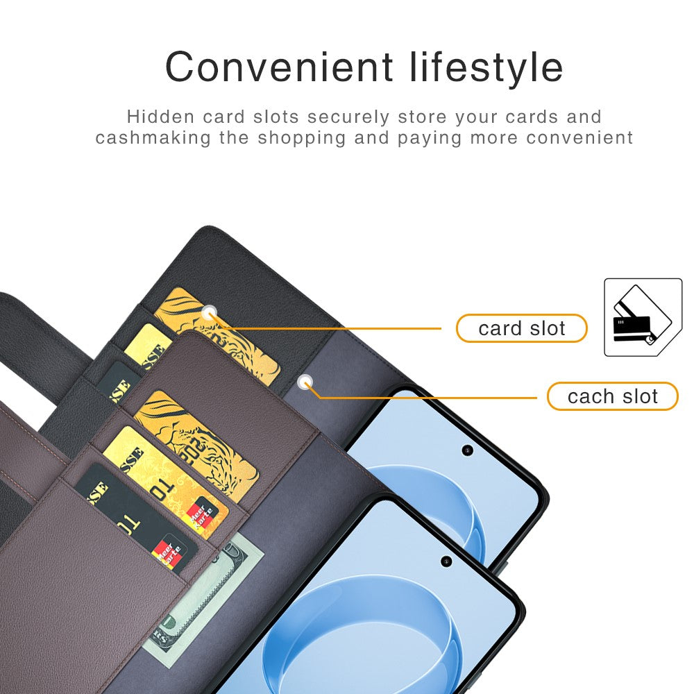For Xiaomi Redmi K90 Pro Max 5G Case Genuine Split Leather Phone Cover with Wallet Stand