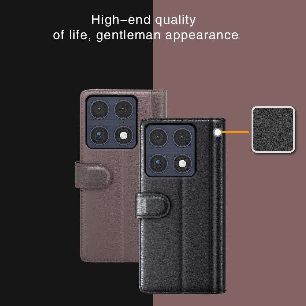 For Motorola Signature 5G Case Genuine Split Leather Phone Cover with Wallet Stand