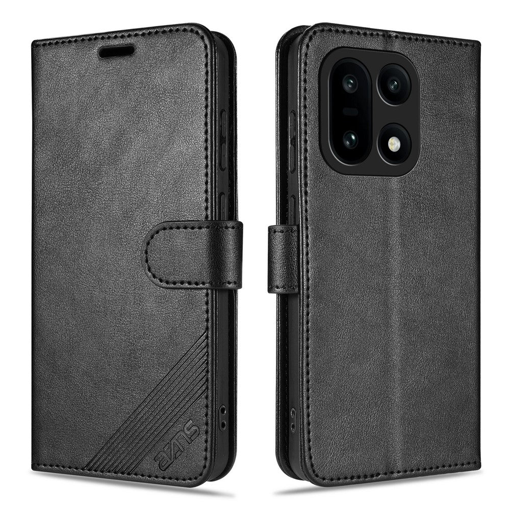 AZNS For OnePlus 15 5G Case Anti-Scratch PU Leather Stand Wallet Phone Cover