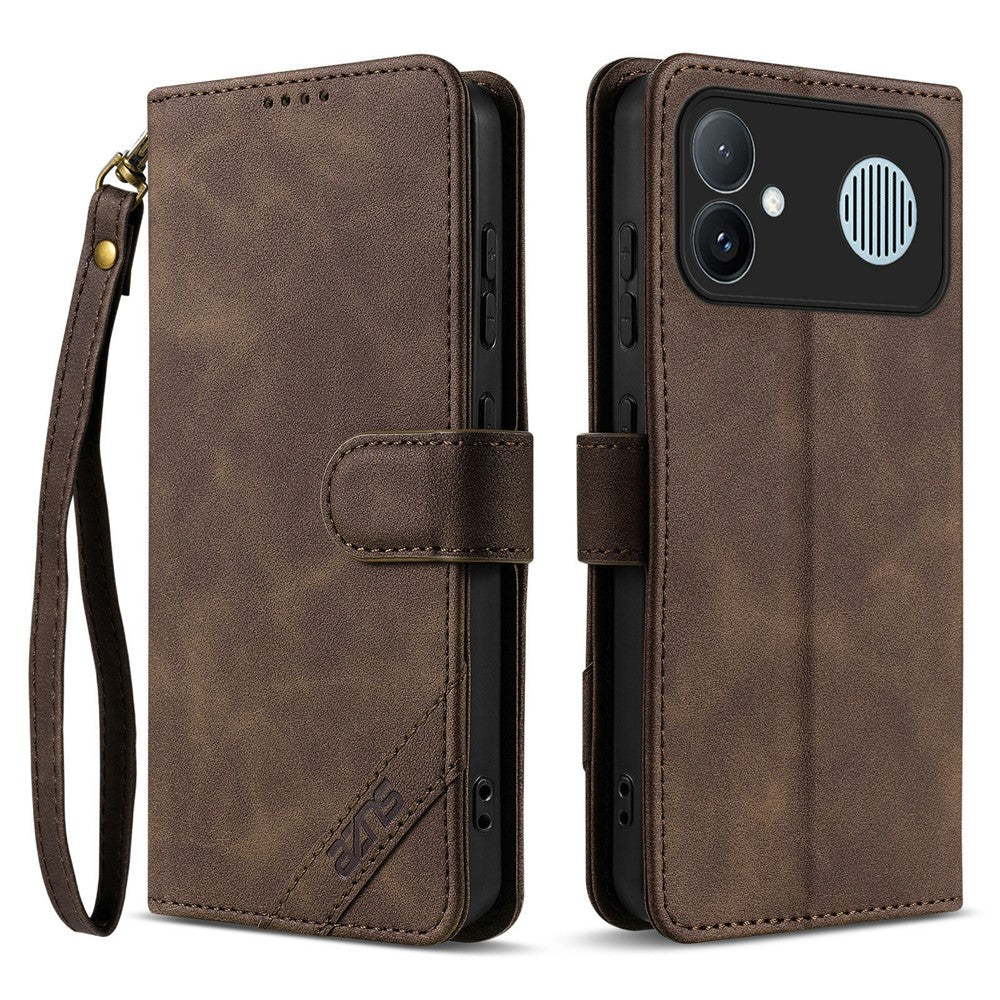 AZNS A2 for Xiaomi Redmi K90 Max 5G Leather Case with Wrist Strap RFID Blocking Wallet Stand Phone Cover