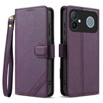 AZNS A2 for Xiaomi Redmi K90 Max 5G Leather Case with Wrist Strap RFID Blocking Wallet Stand Phone Cover