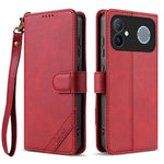 AZNS A2 for Xiaomi Redmi K90 Max 5G Leather Case with Wrist Strap RFID Blocking Wallet Stand Phone Cover
