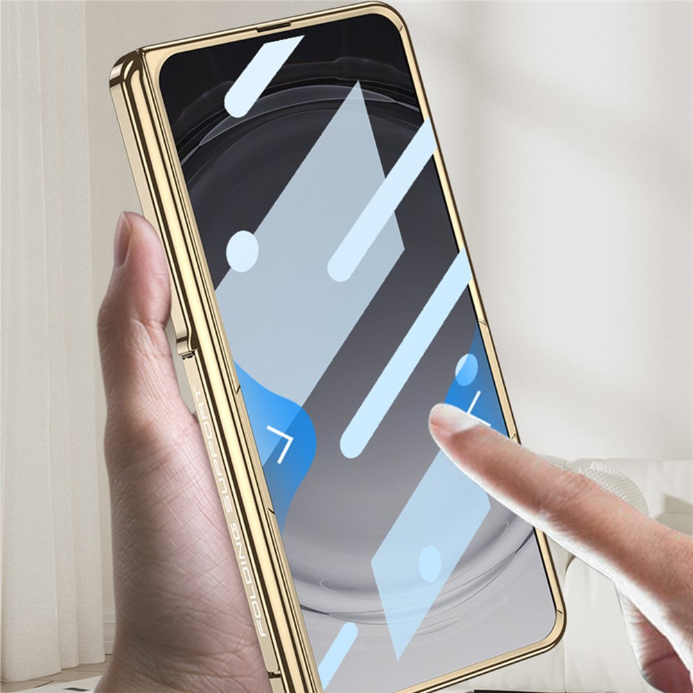 GKK For Oppo Find N6 5G Magnetic Case Kickstand PC Phone Cover with HD Rear Screen Protector