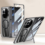 GKK For Oppo Find N6 5G Magnetic Case Kickstand PC Phone Cover with HD Rear Screen Protector
