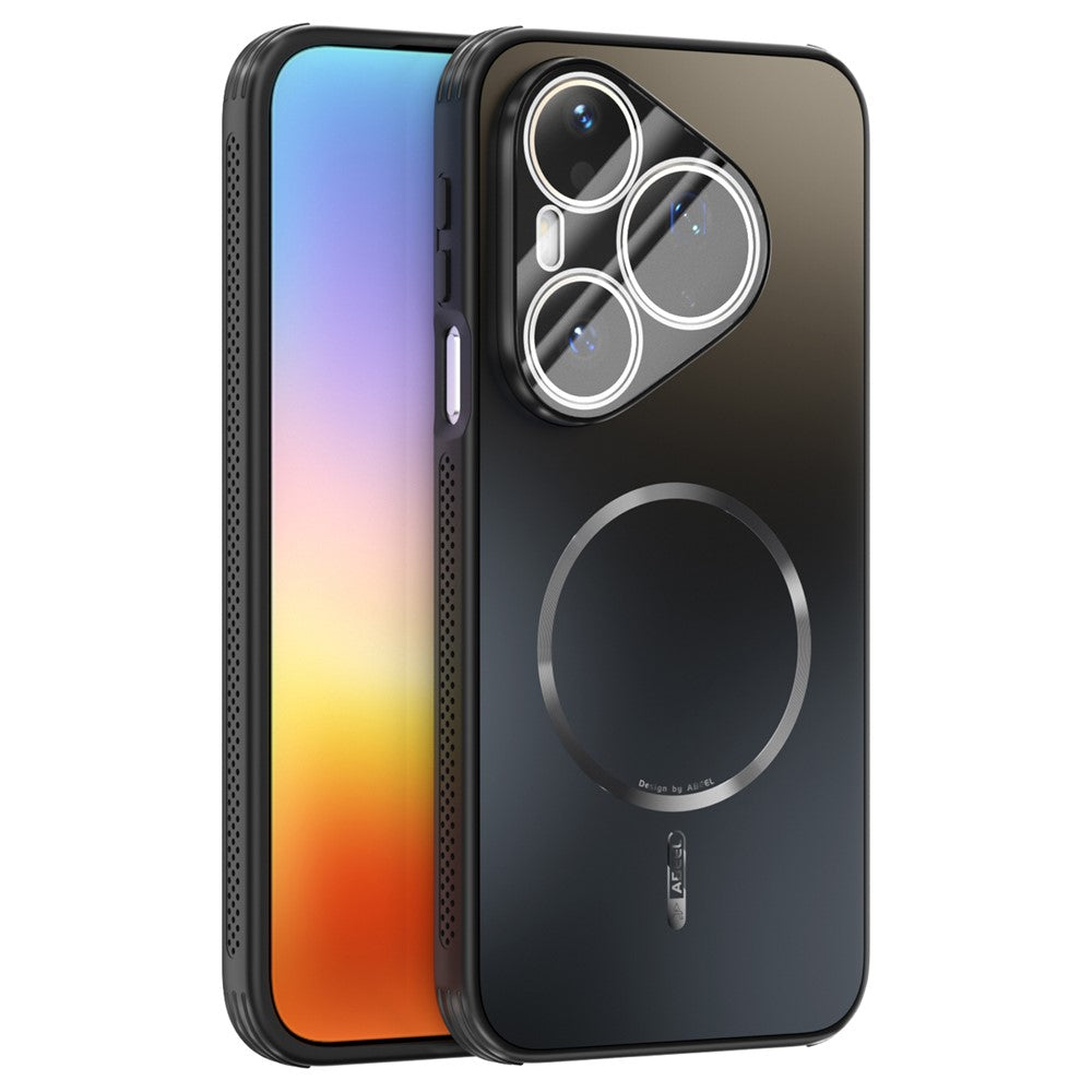 ABEEL Magnetiskt Skal För Huawei Pura 90 Pro TPU PC Kylande Matt mobil Baksida Med Linsfilm