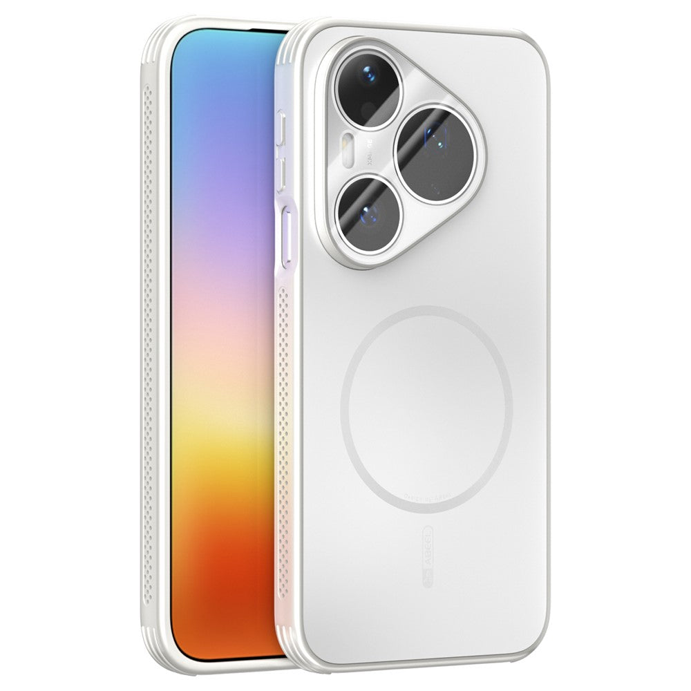 ABEEL Magnetiskt Skal För Huawei Pura 90 Pro TPU PC Kylande Matt mobil Baksida Med Linsfilm