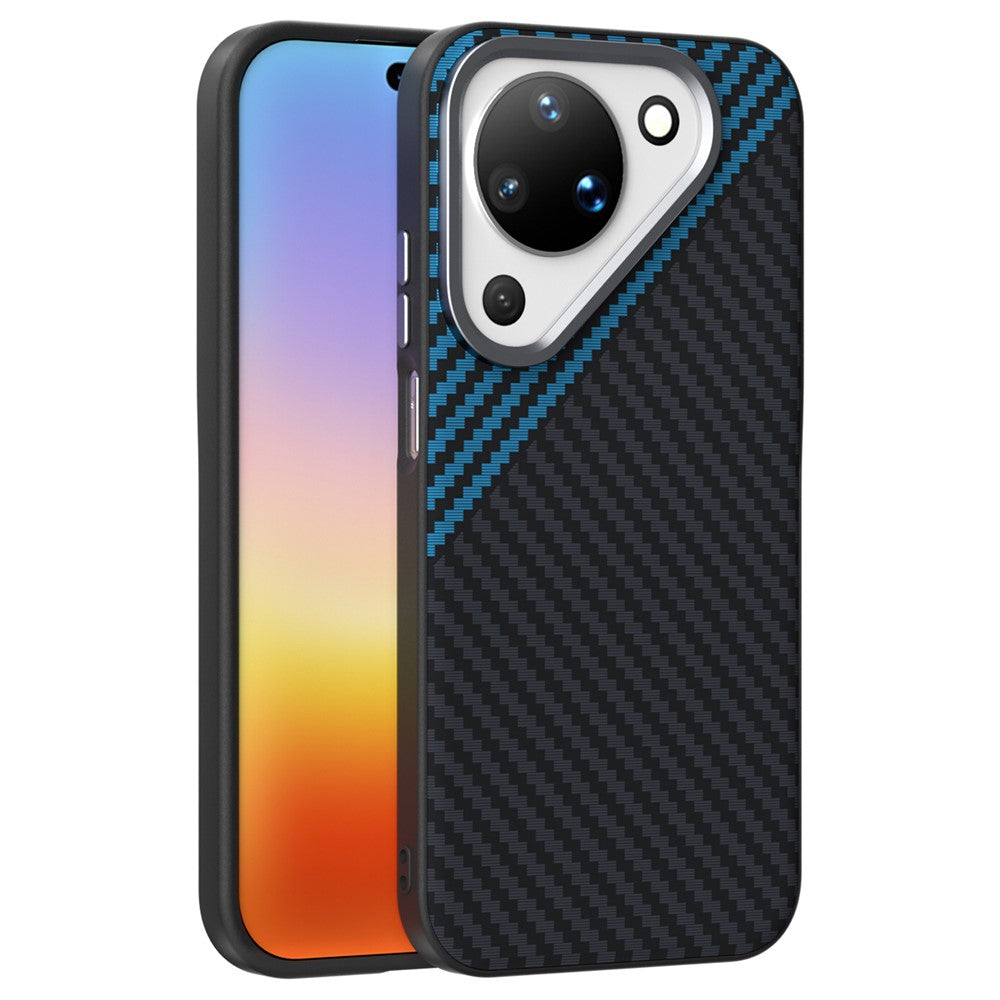 ABEEL For Huawei Pura 90 Magnetic Case Carbon Fiber Texture Phone Back Cover
