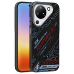 ABEEL For Huawei Pura 90 Magnetic Case Micro-Embossing 6D Printed PC TPU Aluminum Alloy Leather Phone Cover