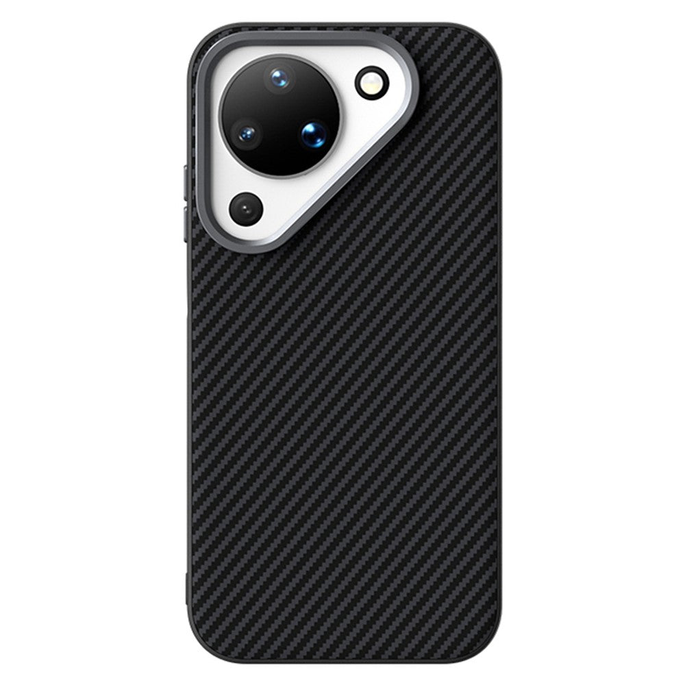 ABEEL For Huawei Pura 90 Magnetic Case Slim Carbon Fiber Texture TPU PC PU Phone Back Cover