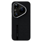 ABEEL Magnetiskt Skal För Huawei Pura 90 Pro Max Ultratunt 6D-tryckt Stötsäkert TPU PC Aluminiumlegering Läder mobilskal