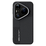 ABEEL Magnetiskt Skal För Huawei Pura 90 Pro Max PC + TPU + Aluminiumlegering + PU-läder Slim mobilskal