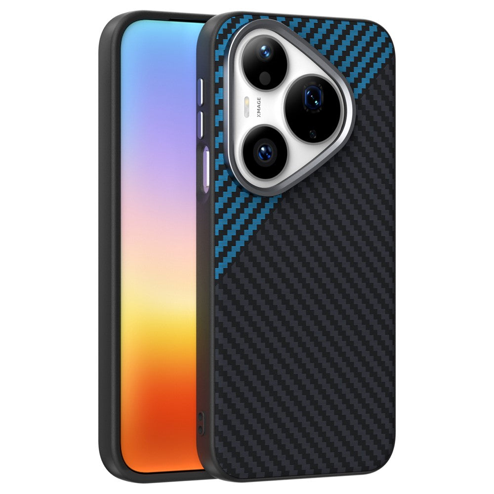 ABEEL For Huawei Pura 90 Pro Magnetic Case Carbon Fiber Texture Phone Back Cover
