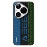 ABEEL For Huawei Pura 90 Pro Magnetic Case Micro-Embossing 6D Printed PC TPU Aluminum Alloy Leather Phone Cover