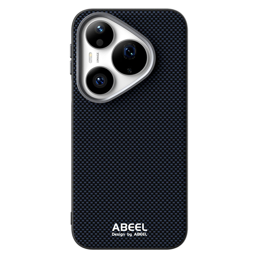ABEEL Magnetiskt Skal För Huawei Pura 90 Pro Tryckt PC TPU Aluminiumlegering Läder mobilskal