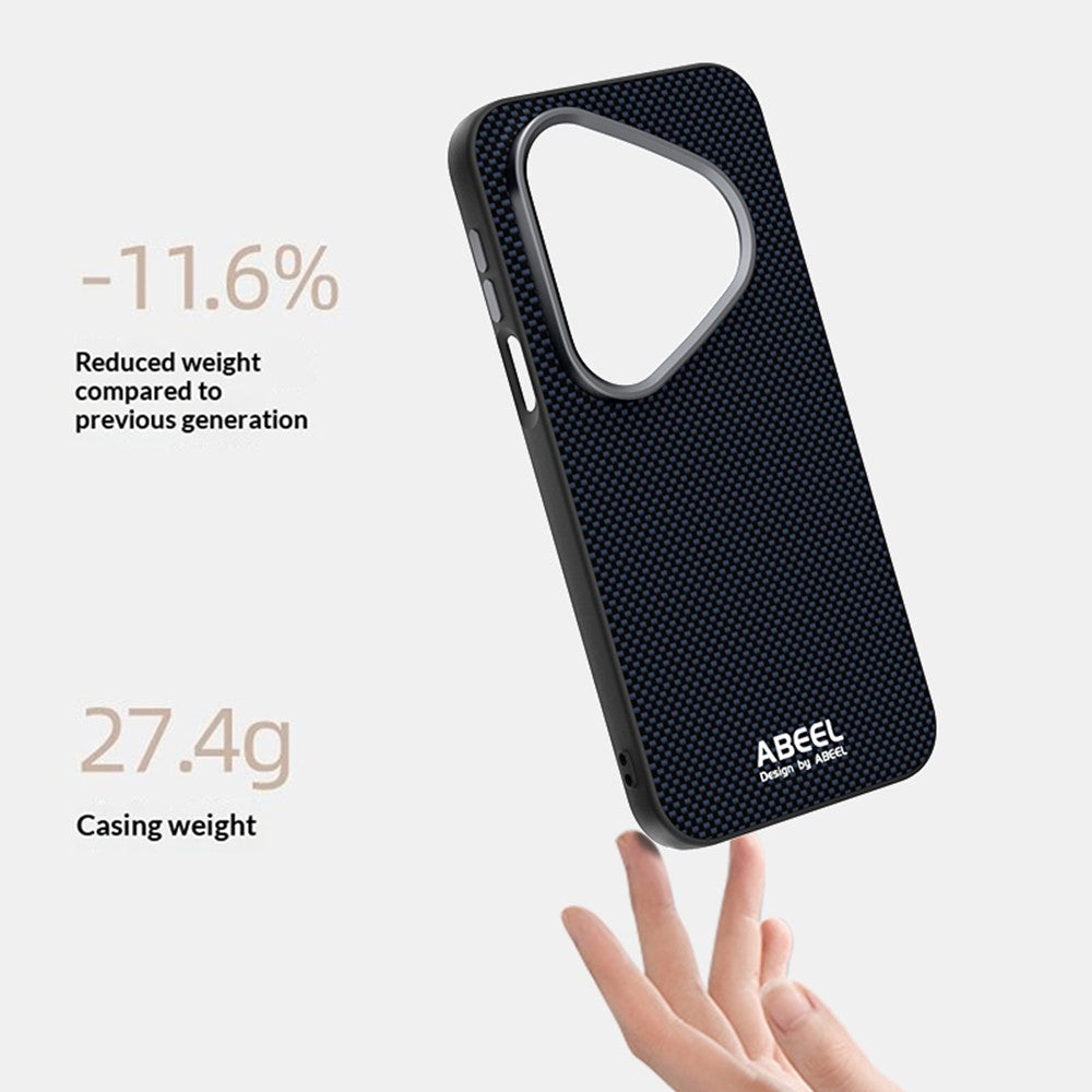 ABEEL Magnetiskt Skal För Huawei Pura 90 Pro Tryckt PC TPU Aluminiumlegering Läder mobilskal