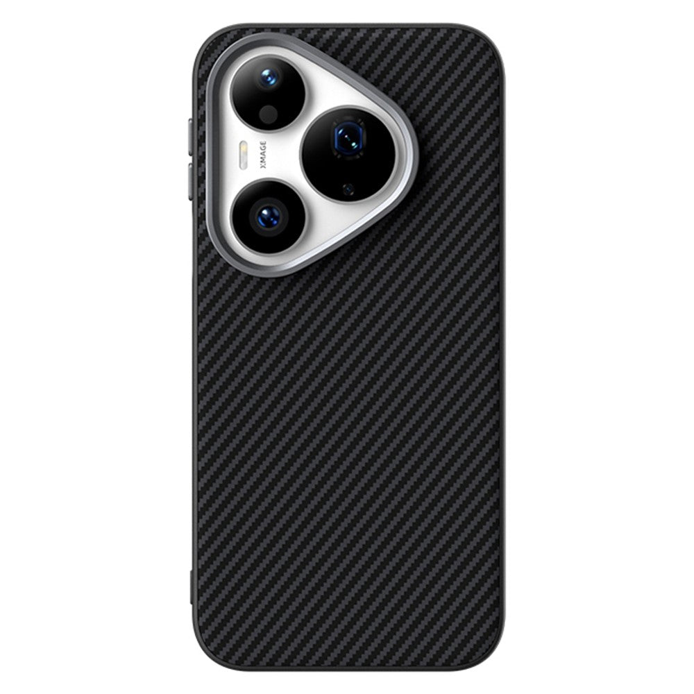 ABEEL For Huawei Pura 90 Pro Magnetic Case Slim Carbon Fiber Texture TPU PC PU Phone Back Cover