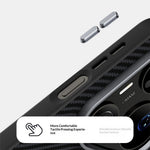 ABEEL For Huawei Pura 90 Pro Magnetic Case Slim Carbon Fiber Texture TPU PC PU Phone Back Cover