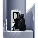 ABEEL For Huawei Pura 90 Pro Max Magnetic Case Carbon Fiber Texture Phone Back Cover