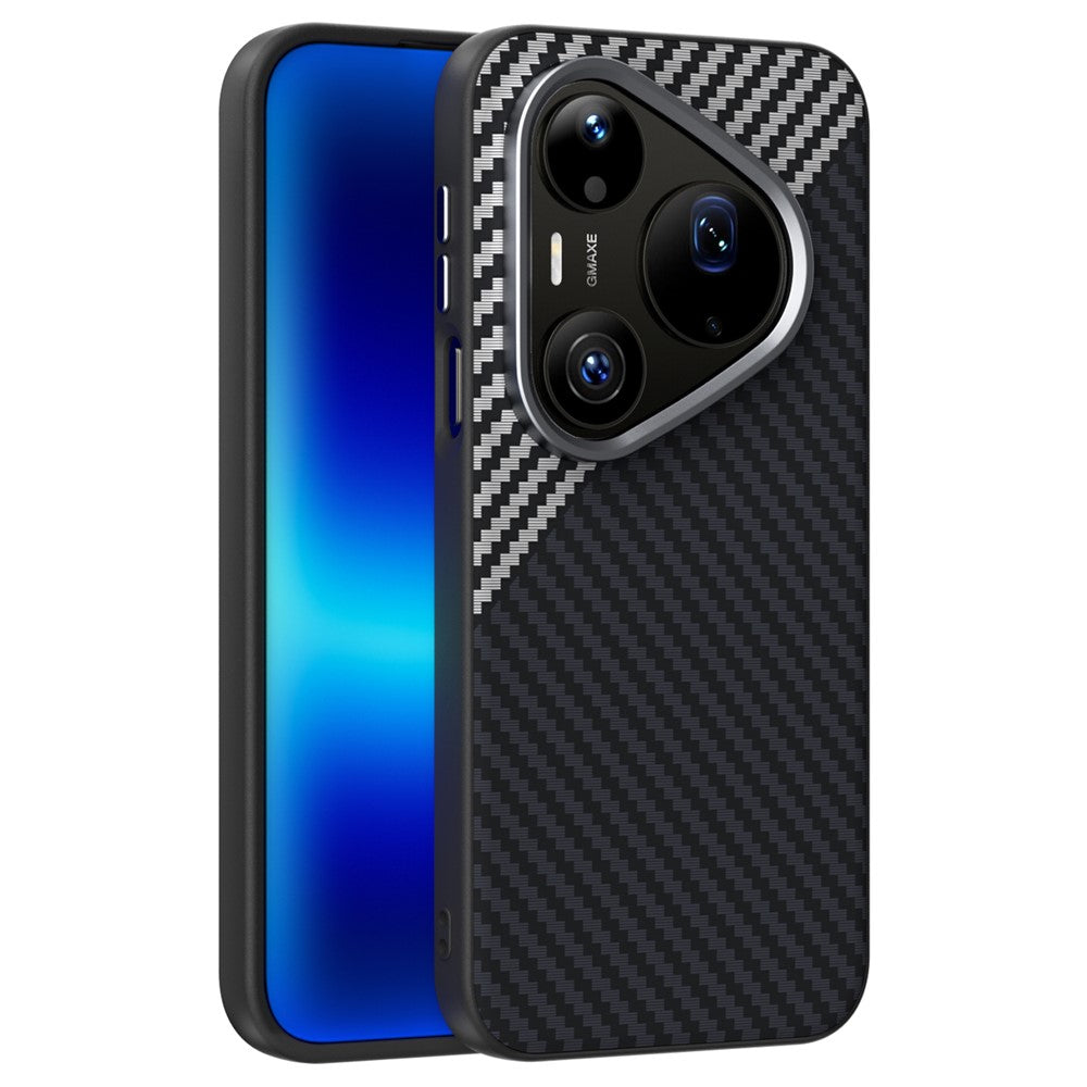 ABEEL For Huawei Pura 90 Pro Max Magnetic Case Carbon Fiber Texture Phone Back Cover