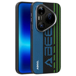 ABEEL For Huawei Pura 90 Pro Max Magnetic Case Micro-Embossing 6D Printed PC TPU Aluminum Alloy Leather Phone Cover
