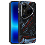 ABEEL For Huawei Pura 90 Pro Max Magnetic Case Micro-Embossing 6D Printed PC TPU Aluminum Alloy Leather Phone Cover