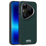 ABEEL Magnetiskt Skal För Huawei Pura 90 Pro Max Tryckt PC TPU Aluminiumlegering Läder mobilskal