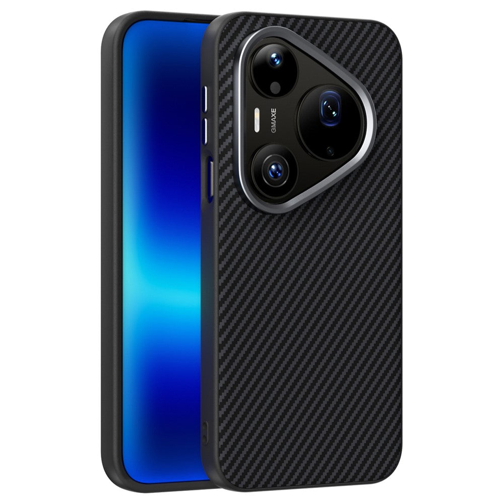 ABEEL For Huawei Pura 90 Pro Max Magnetic Case Slim Carbon Fiber Texture TPU PC PU Phone Back Cover