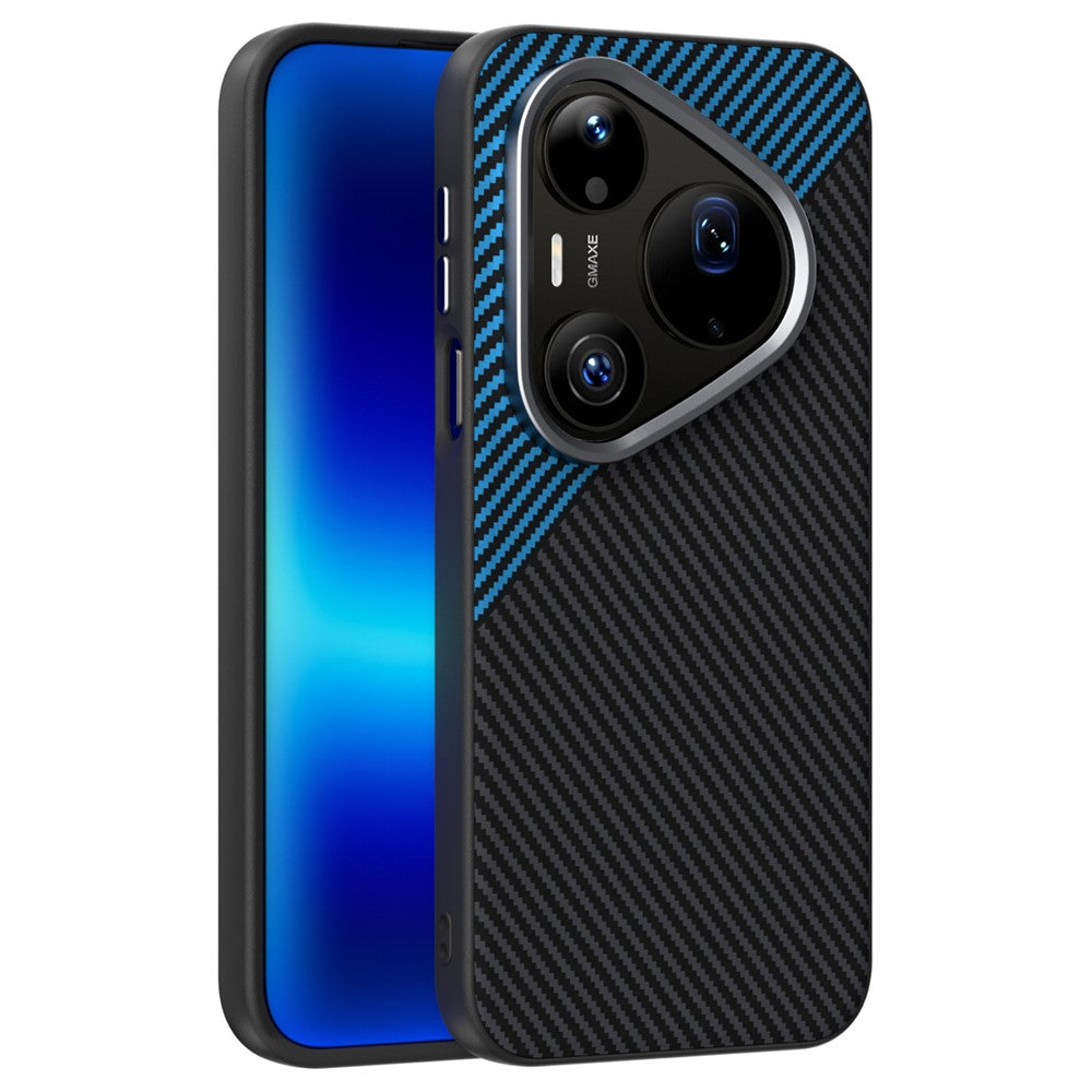 ABEEL For Huawei Pura 90 Pro Max Magnetic Case Slim Carbon Fiber Texture TPU PC PU Phone Back Cover