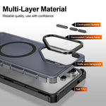 For Samsung Galaxy S26 Ultra Magnetic Case Electroplated Frame Skin-touch TPU+PC Phone Cover