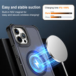 For iPhone 12 Pro Max Magnetic Case Electroplated Frame Skin-touch TPU+PC Phone Cover
