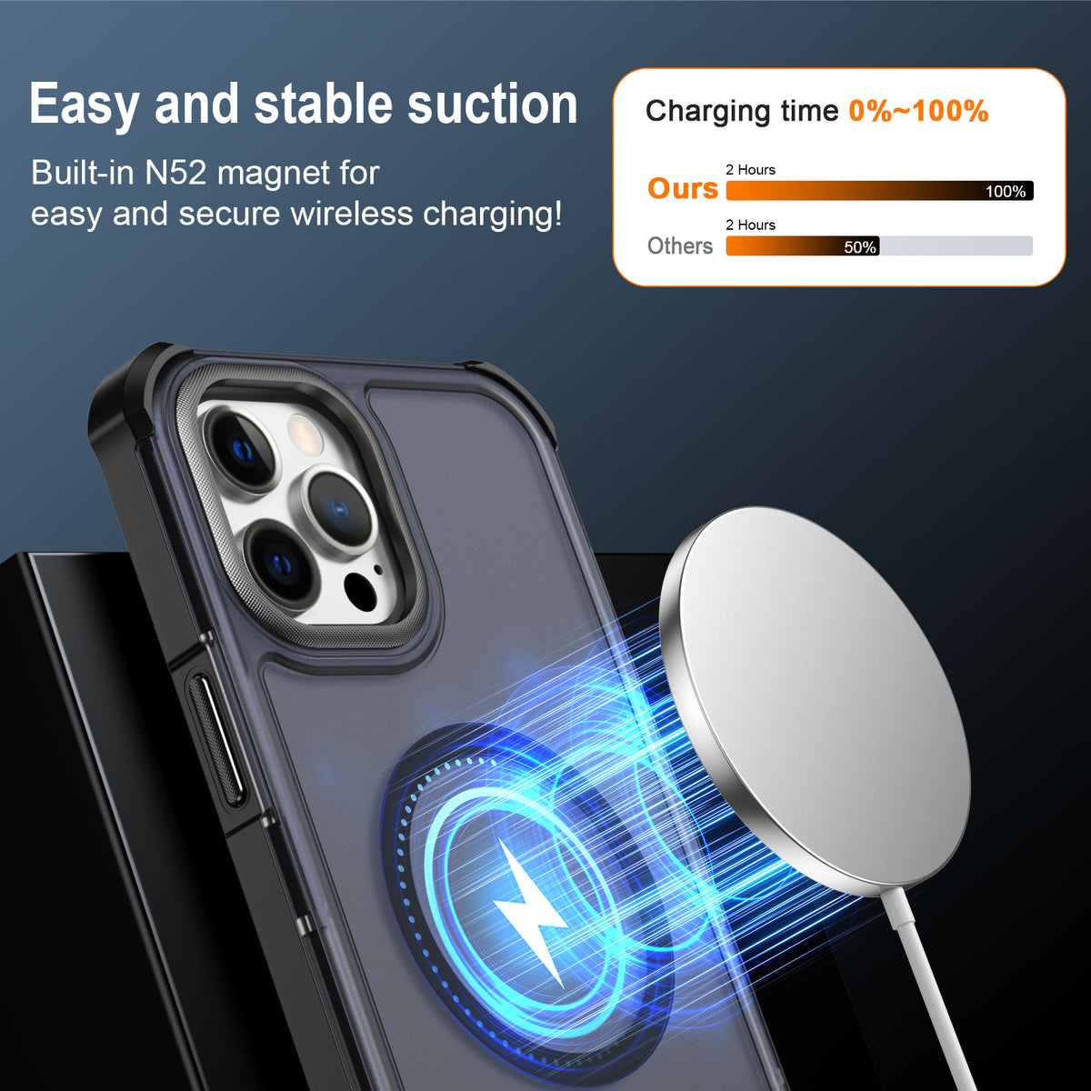 For iPhone 12 Pro Max Magnetic Case Electroplated Frame Skin-touch TPU+PC Phone Cover