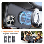For iPhone 12 Pro Max Magnetic Case Electroplated Frame Skin-touch TPU+PC Phone Cover