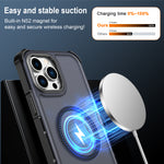 For iPhone 13 Pro Max Magnetic Case Electroplated Frame Skin-touch TPU+PC Phone Cover