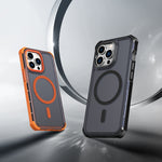For iPhone 13 Pro Magnetic Case Electroplated Frame Skin-touch TPU+PC Phone Cover
