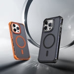 Til iPhone 14 Pro Max magnetisk etui elektrobelagt ramme hudvenligt TPU+PC telefoncover