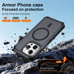 Til iPhone 14 Pro Max magnetisk etui elektrobelagt ramme hudvenligt TPU+PC telefoncover