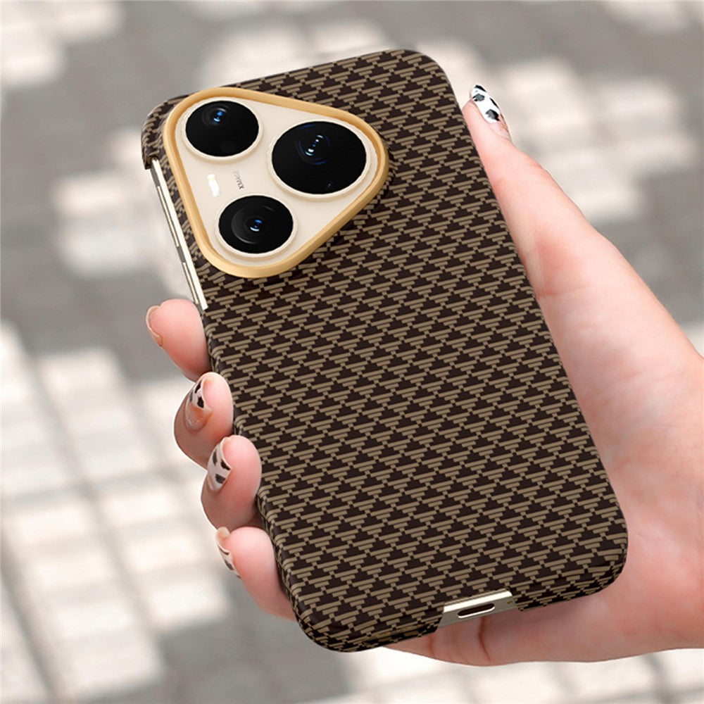 GKK BTGD For Huawei Pura 90 Pro Max Magnetic Case Woven Texture PC Phone Back Cover