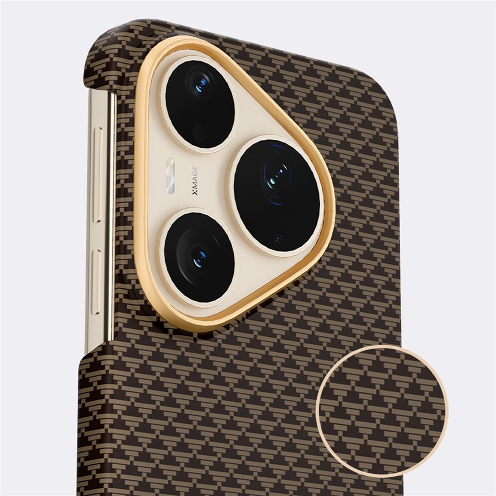 GKK BTGD For Huawei Pura 90 Pro Max Magnetic Case Woven Texture PC Phone Back Cover