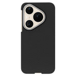 GKK For Huawei Pura 90 Pro Max Magnetic Case Metal + PC Phone Back Cover Carbon Fiber Texture