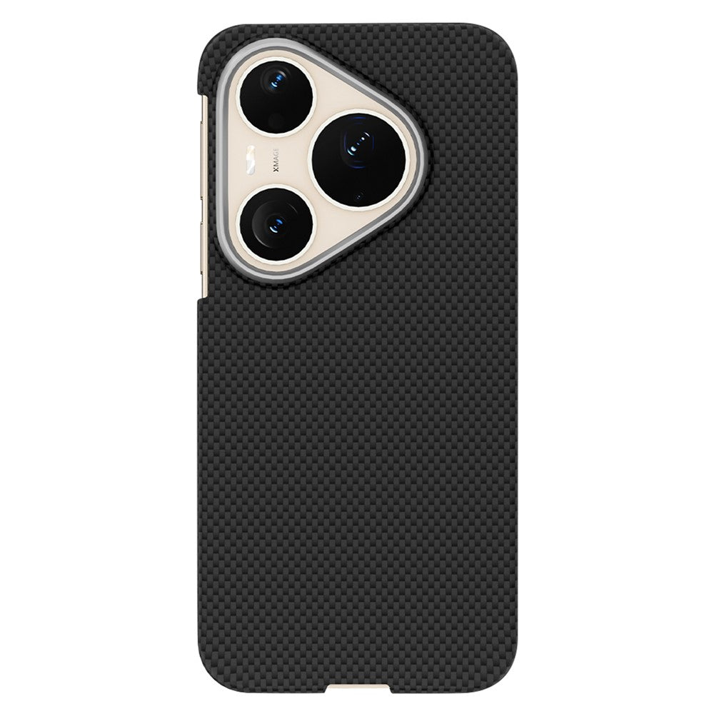 GKK For Huawei Pura 90 Pro Max Magnetic Case Metal + PC Phone Back Cover Carbon Fiber Texture