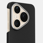 GKK For Huawei Pura 90 Pro Max Magnetic Case Metal + PC Phone Back Cover Carbon Fiber Texture