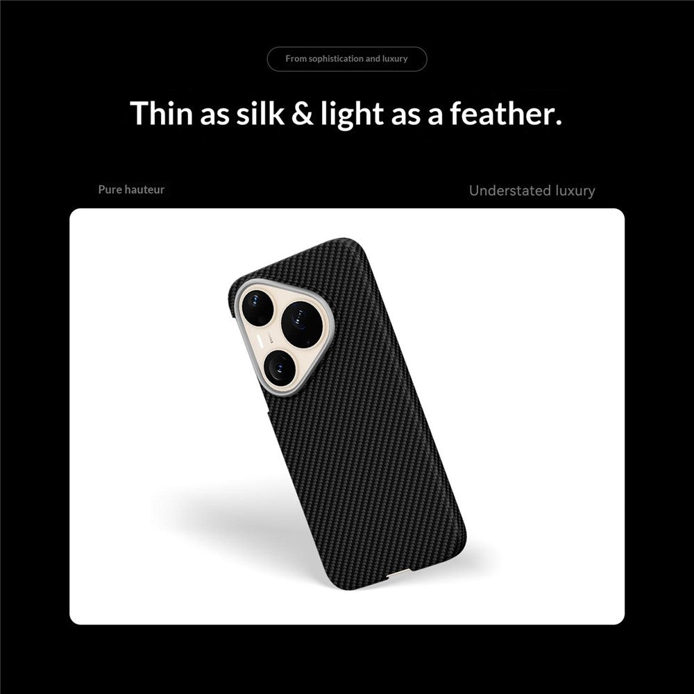 GKK For Huawei Pura 90 Pro Magnetic Case 600D Fine Carbon Fiber Texture Hard PC Phone Back Cover